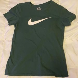 Green Nike shirt